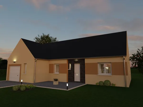 Projet de construction d'une maison 106 m² avec terrain à MEZY-SUR-SEINE (78) 