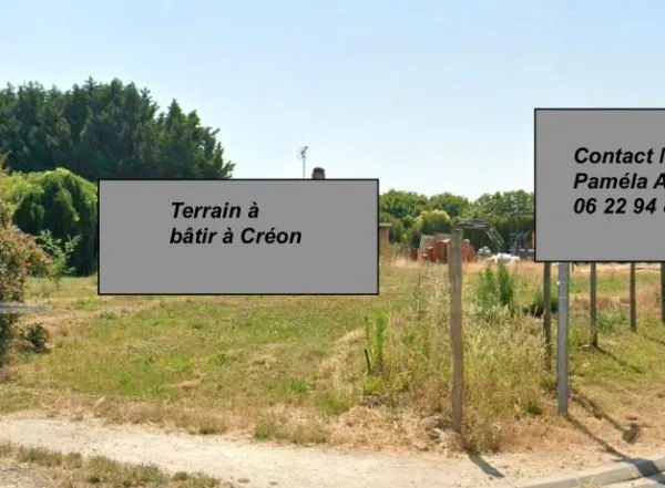 Terrain 560 m² Creon 