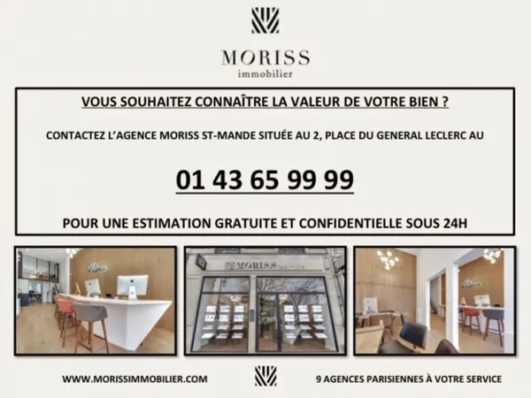 Saint-Mandé Appartement de 3/4 pièces de 100 m2 