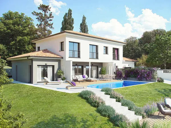 Projet de construction - Maison de 205 m² - Vigoulet-Auzil (31320) 