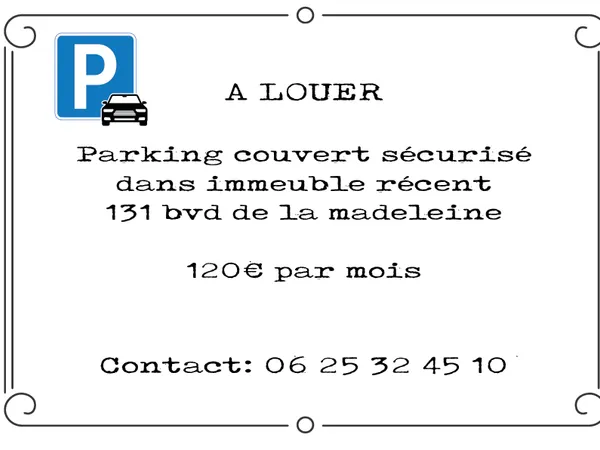 Parking 12 m² 