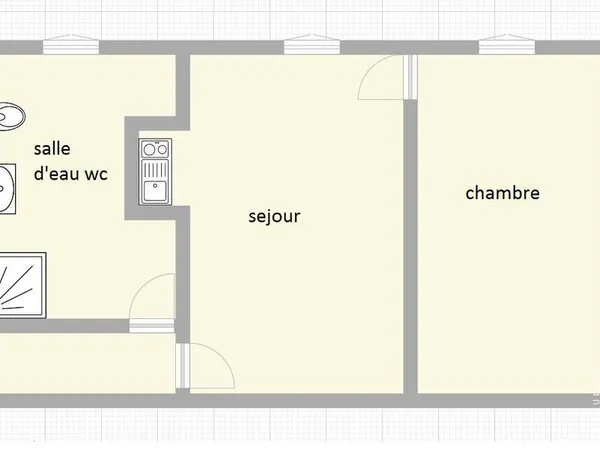 Appartement 2 pièces 26 m² 