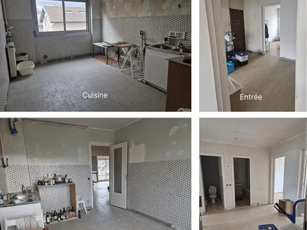 T3 traversant de 77 m² avec balcon de 8m², 1 cave et 1 place de parking - secteur Gratte-Ciel 