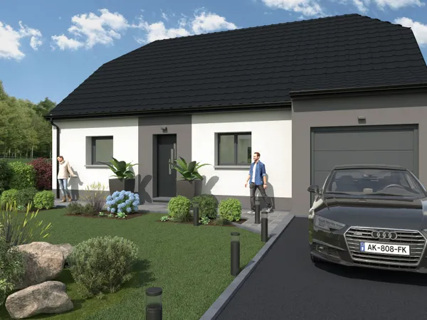 Terrain + maison 85 m² 