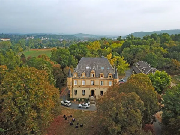Joli château 19e à vendre en Dordogne. 