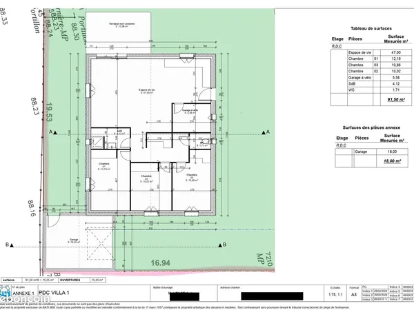 Maison a louer 90M2 