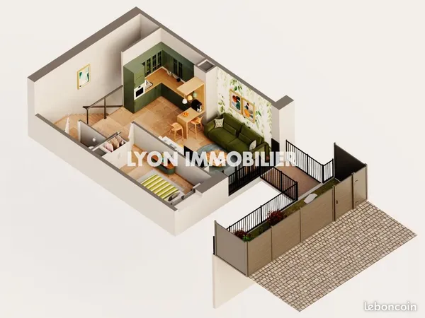 Duplex 4 pièces 80 m² 