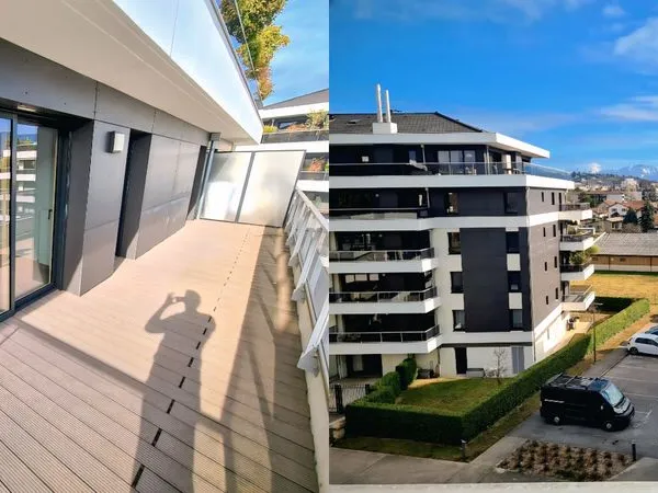 T3 meublé Ambilly 1690 euros (Loyer + 2 places de parking dont 1 garage + Chauffage + Eau chaude + 