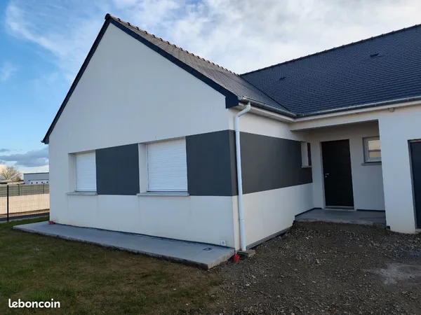 Maison neuve plain-pied, 3ch, 90m2 