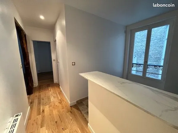 Grand 2 pièces rénové immeuble ancien de charme 