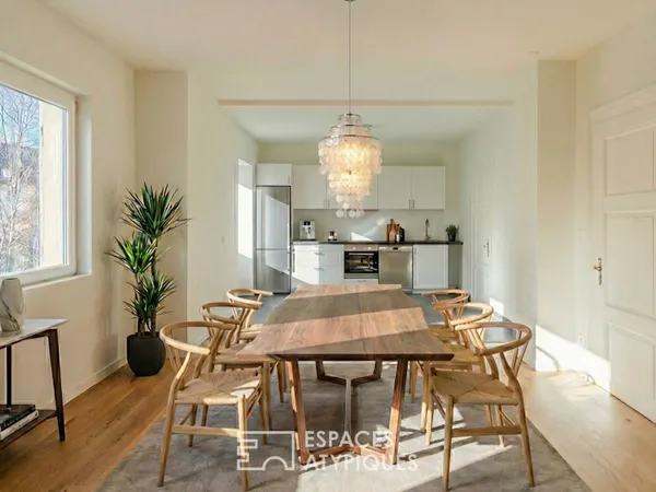 Appartement familial rénové avec soin quartier Neudorf 