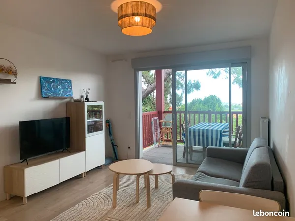 Location à l'année - Appartement meublé 42 m² vue mer - Ilbarritz Bidart 
