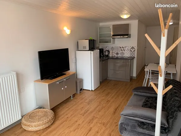 Studio meublé 30 m² + RDC, en plein coeur du centre-ville d'Yssingeaux 