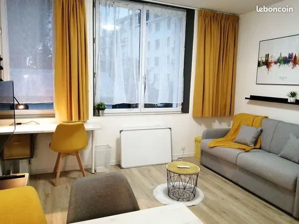 Studio 22 m2, rénové, quartier Dobrée-Graslin meublé tout confort 