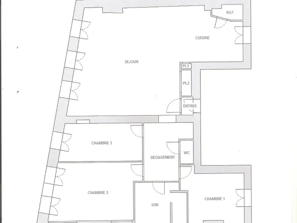 Lyon 6ème - Boulevard des Brotteaux - appartement 108m² - 4ème étage - ascenseur 