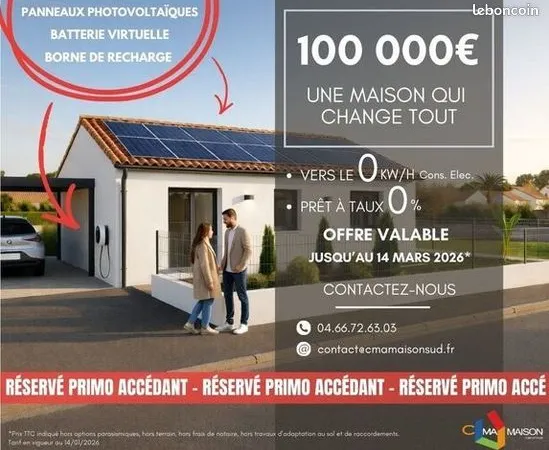 Maison 3 pièces 50 m² 