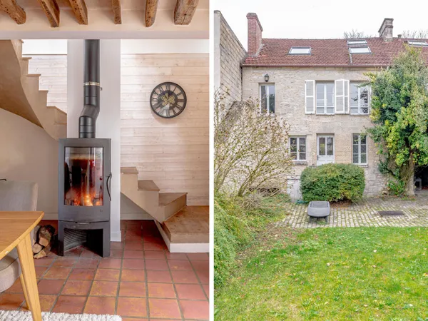 Charmante maison en pierre de 148m² - 3 chbres + un bureau avec jardin - Orry le ville (Oise) 