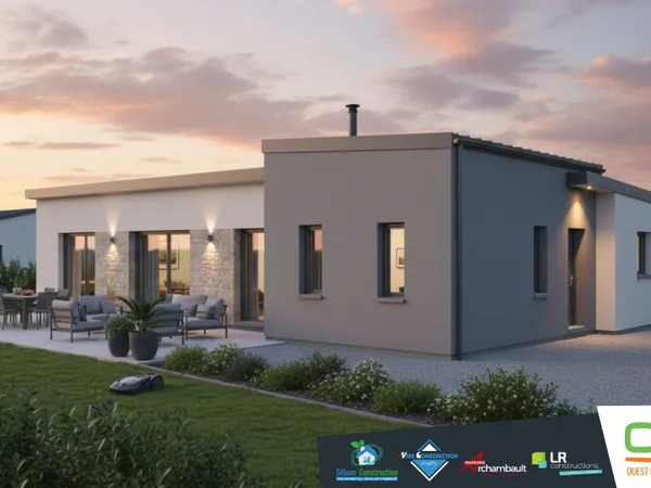 Terrain + maison 129 m² 