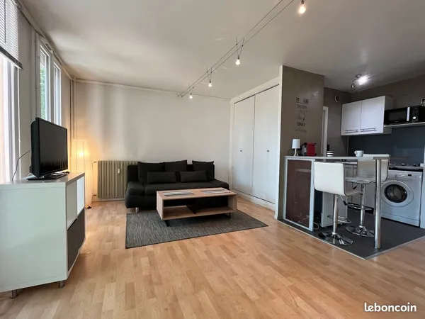 T1 bis meublé au Busca avec belle terrasse et parking 