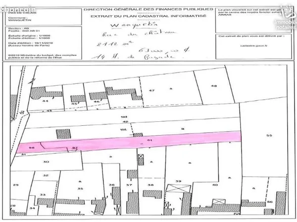 Terrain 2112 m² WANQUETIN 