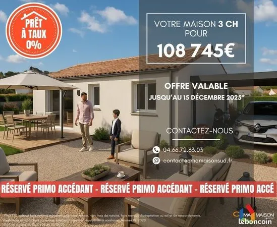 Maison 4 pièces 80 m² 