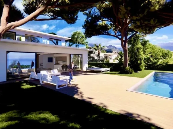 Roquebrune Cap Martin - VILLA Neuve CONTEMPORAINE VUE MER AVEC PISCINE À DÉBORDEMENT, 3 parkings 