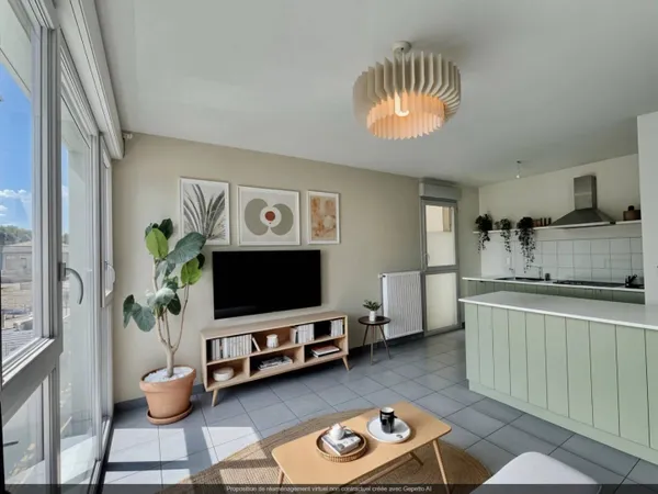 Appartement 3 pièces 57 m² 