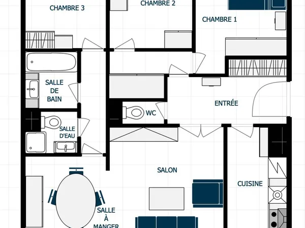 Appartement 5 pièces 89 m² 