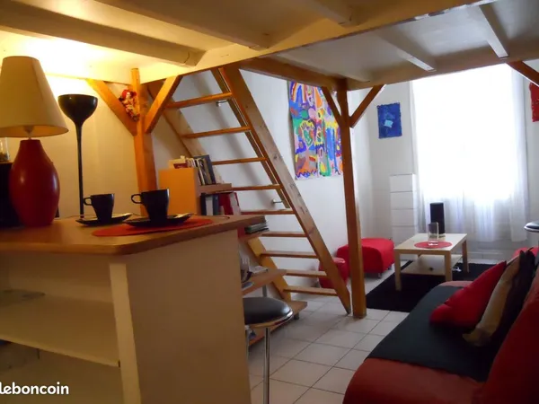 STUDIO DUPLEX MEUBLE en PLEINCENTRE 