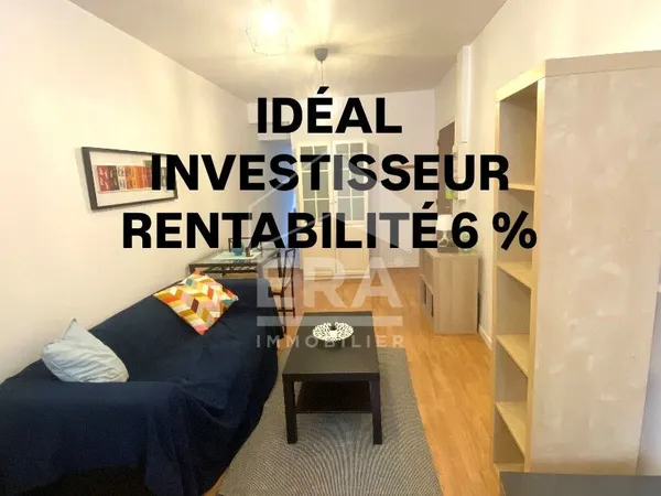 Secteur Laon / Luton appartement type 1 vendu meublé et loué 
