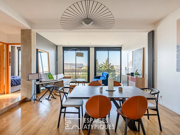 Location meublée : Appartement esprit new-yorkais 110 m² 