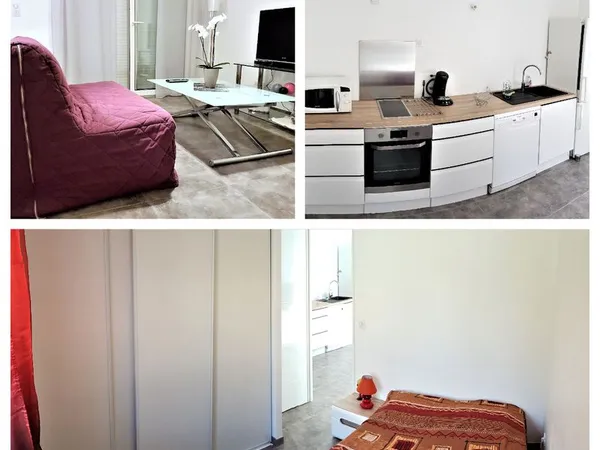 Appartement F2 climatisation parking terrasse 