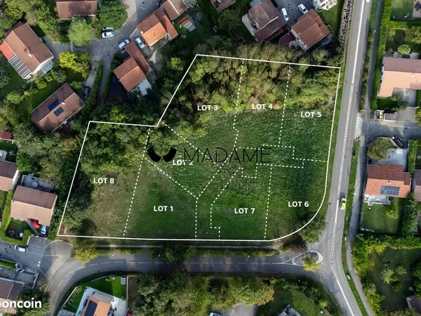 Terrain 871 m² Villefontaine 