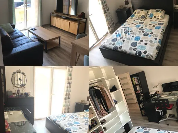 2 pièces meublé 