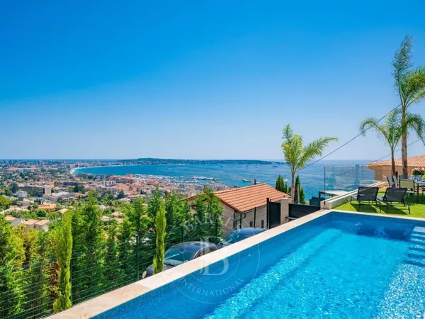 Proche Cannes - Villa Contemporaine - 5 Chambres - Vue Mer Panoramique 
