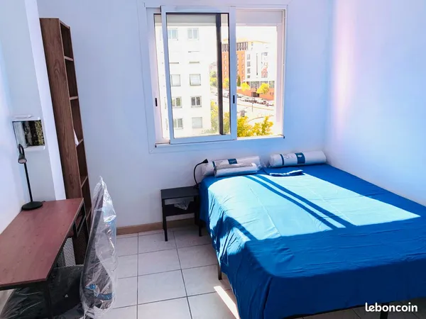 ⭐️ 1 chambre dans coloc meublée avec forfait tout compris ✔ non fumeur ✔ à 2 minutes de 