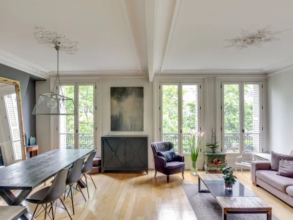Vends charmant appartement 90m² - 3 chambres Paris 17ème 