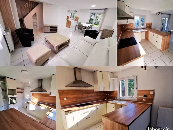 Maison MEUBLÉE 96m² - 4 ch - Calme & Tram ligne 1 - Landreau (2 min) 