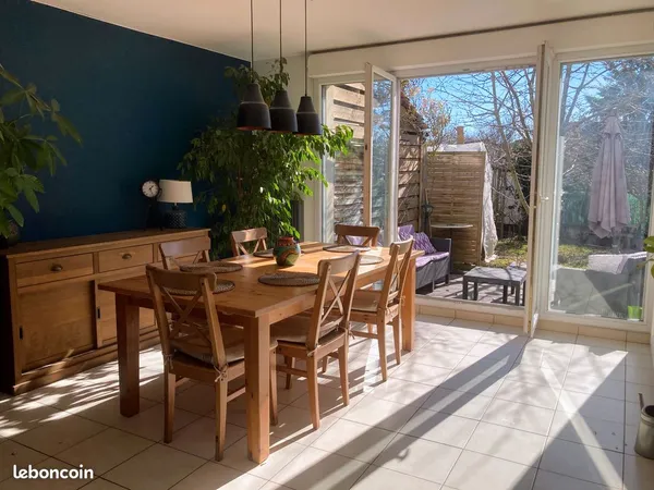 Maison meublée 114m2 - 3 chambres, jardin, garage - lumineuse - Achères 