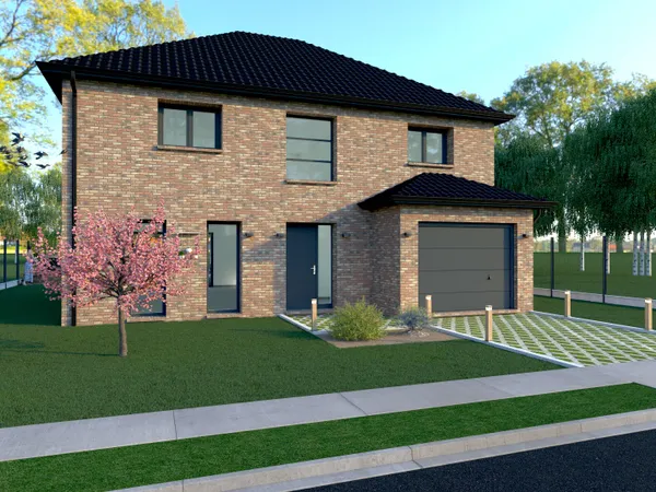 Terrain + maison 140 m² 