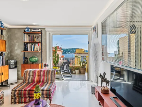 MAGNIFIQUE 3 PIECES VILLEFRANCHE SUR MER VUE MER 