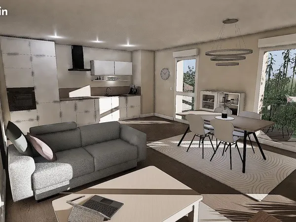 Appartement 3 pièces 74 m² 