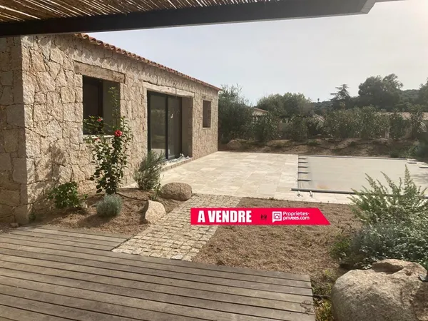 Maison type T3 en pierre sèche avec piscine - Ste Lucie de Porto Vecchio 2A - CORSE DU SUD - FRANCE 