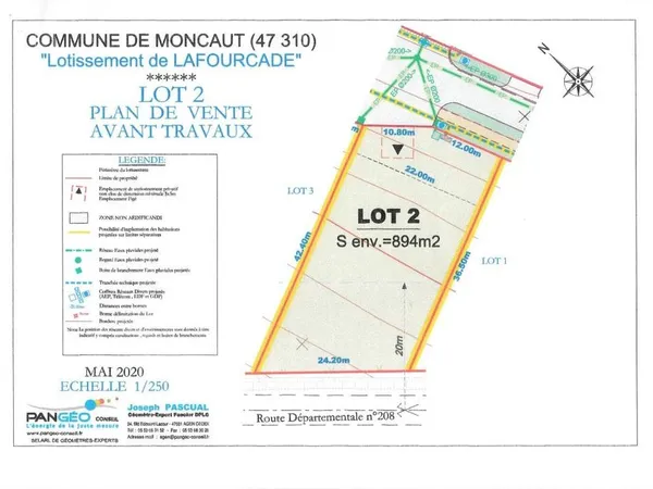 Terrain Vente Moncaut   85000€