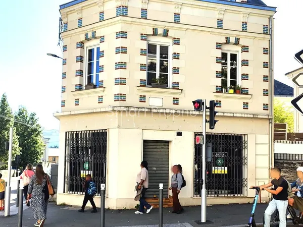 Maison angevine avec local commercial, atelier et cour Hyp 