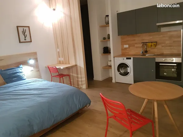 Studio 26m² avec terrasse et parking couvert 