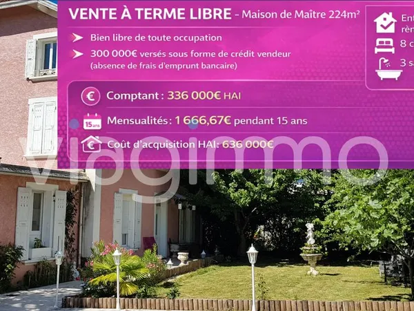 Maison en viager 9 pièces 224 m² 