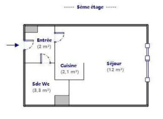 Appartement 1 pièce 