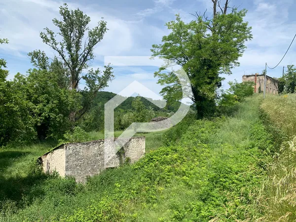 Ruine en pierre à rénover sur terrain 1,2 ha à Gensac 
