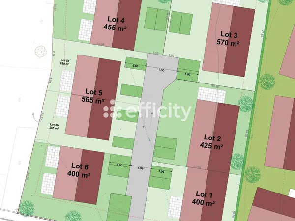 Terrain 570 m² 
